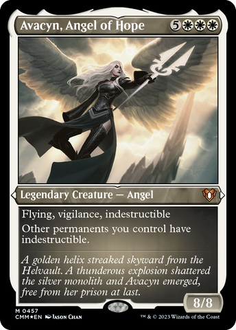 {R} Avacyn, Angel of Hope (Foil Etched) [Commander Masters][CMM 457]
