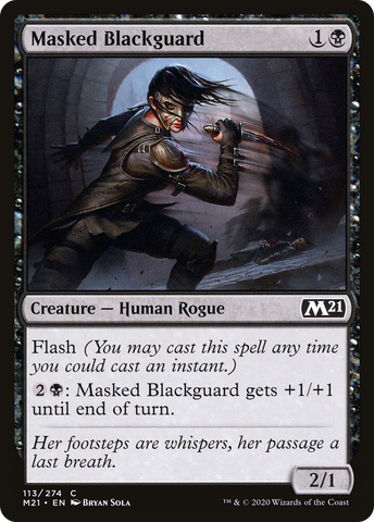 {C} Masked Blackguard [Core Set 2021][M21 113]