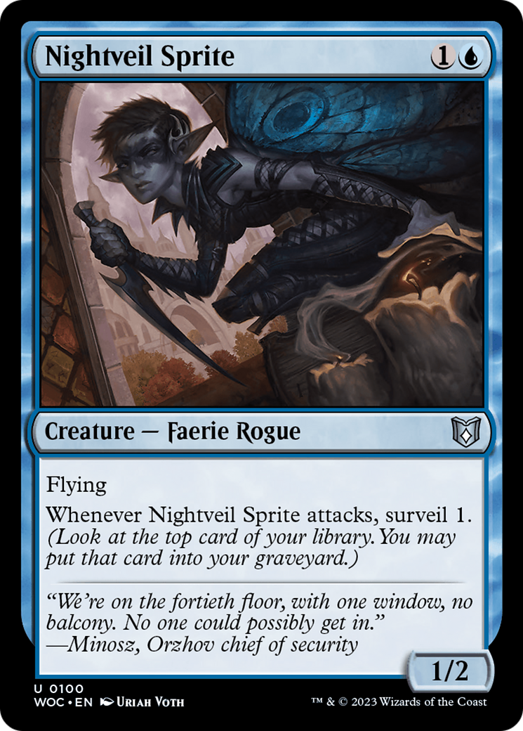 {C} Nightveil Sprite [Wilds of Eldraine Commander][WOC 100]