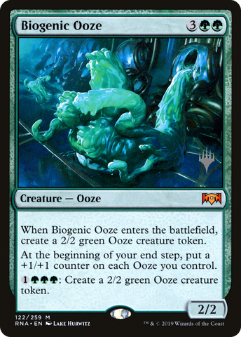{R} Biogenic Ooze (Promo Pack) [Ravnica Allegiance Promos][PP RNA 122]