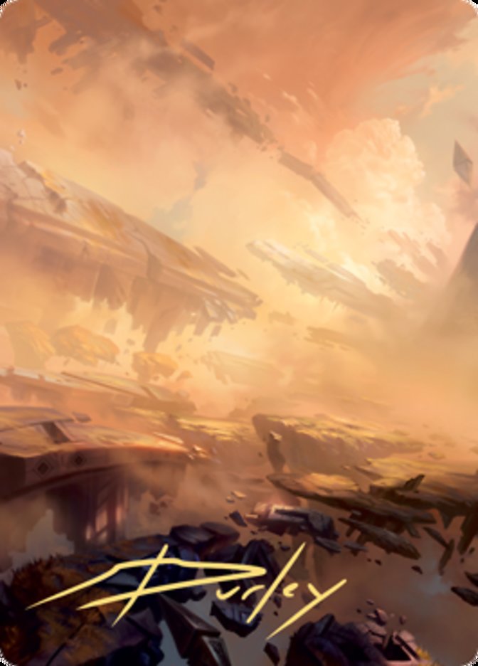 {A} Plains 1 Art Card (Gold-Stamped Signature) [Zendikar Rising Art Series][GS AZNR 007]