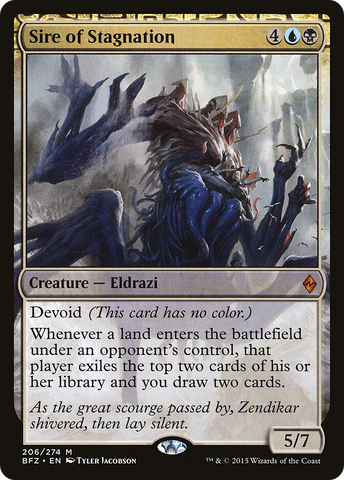 {R} Sire of Stagnation [Battle for Zendikar][BFZ 206]
