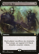 {R} Necrotic Hex (Extended Art) [Commander Legends][CMR 649]
