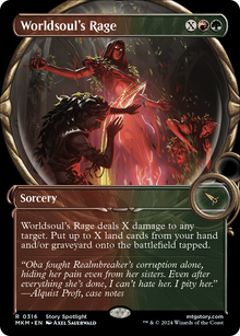{@R} Worldsoul's Rage (Showcase) [MKM 316] : (Showcase)