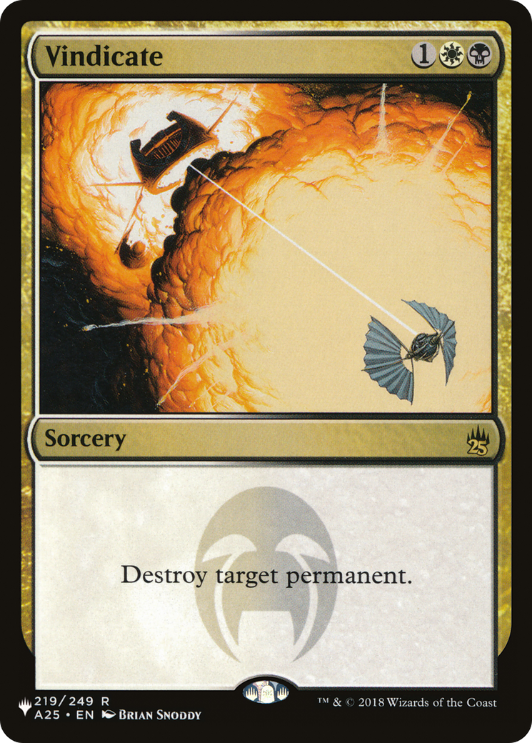 Vindicate [LIST 219/249]