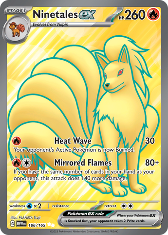 [PKM-R] Ninetales ex (186/165) [Scarlet & Violet: 151]
