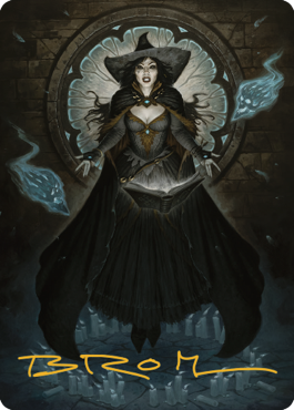 {A} Tasha, the Witch Queen Art Card (76) (Gold-Stamped Signature) [Commander Legends: Battle for Baldur's Gate Art Series][GS ACLB 076]