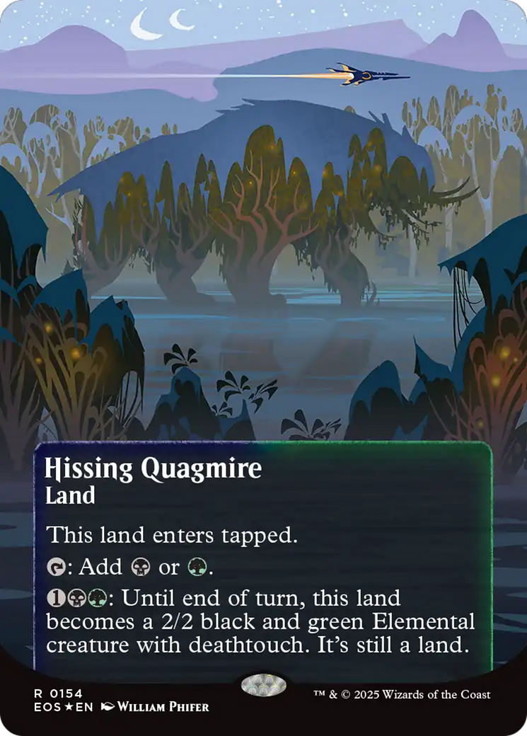 {@@ EOC R} Hissing Quagmire (0154) (Poster) (Galaxy Foil) [Edge of Eternities: Stellar Sights][EOS 154]