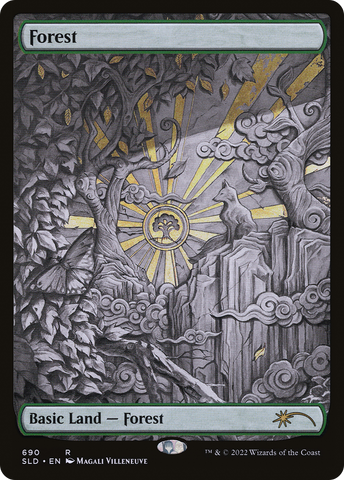 {B}[SLD 690] Forest (690) (Sketch) [Secret Lair Drop Promos]