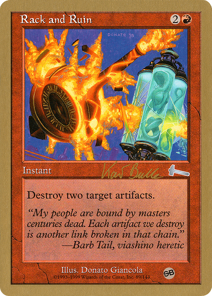 {C} Rack and Ruin (Kai Budde) (SB) [World Championship Decks 1999][GB WC99 KB89SB]