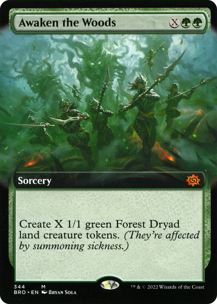 {R} Awaken the Woods (Extended Art) [The Brothers' War][BRO 344]