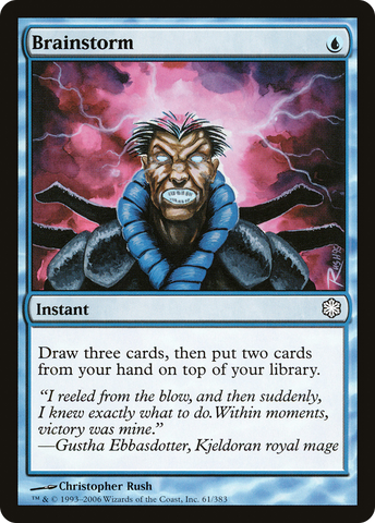 {C} Brainstorm [Coldsnap Theme Decks][CST 061]