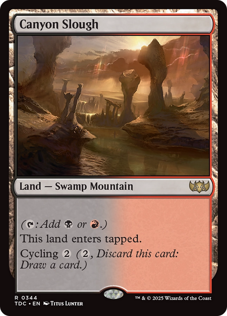{R} Canyon Slough [Tarkir: Dragonstorm Commander][TDC 344]