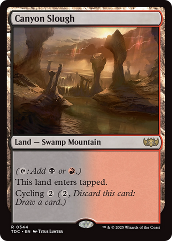 {R} Canyon Slough [Tarkir: Dragonstorm Commander][TDC 344]