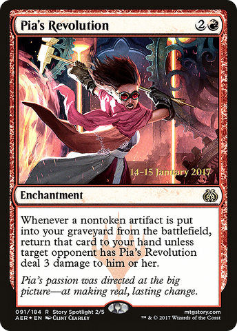 {R} Pia's Revolution [Aether Revolt Prerelease Promos][PR AER 091]