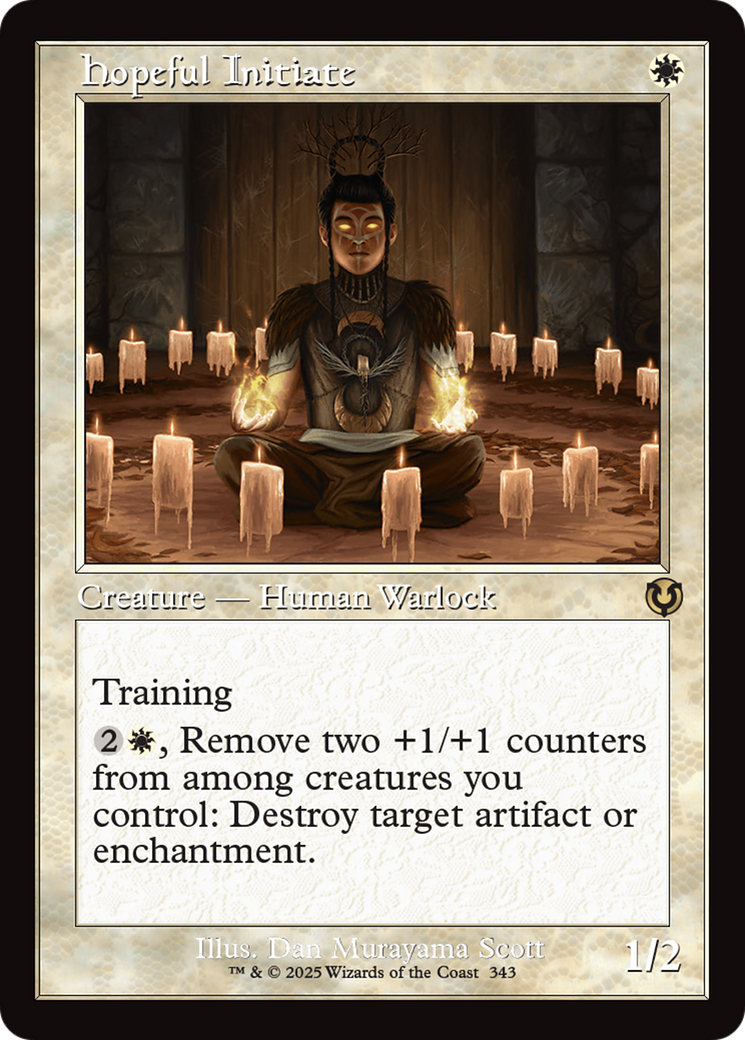 {R} Hopeful Initiate (Retro Frame) [Innistrad Remastered][INR 343]