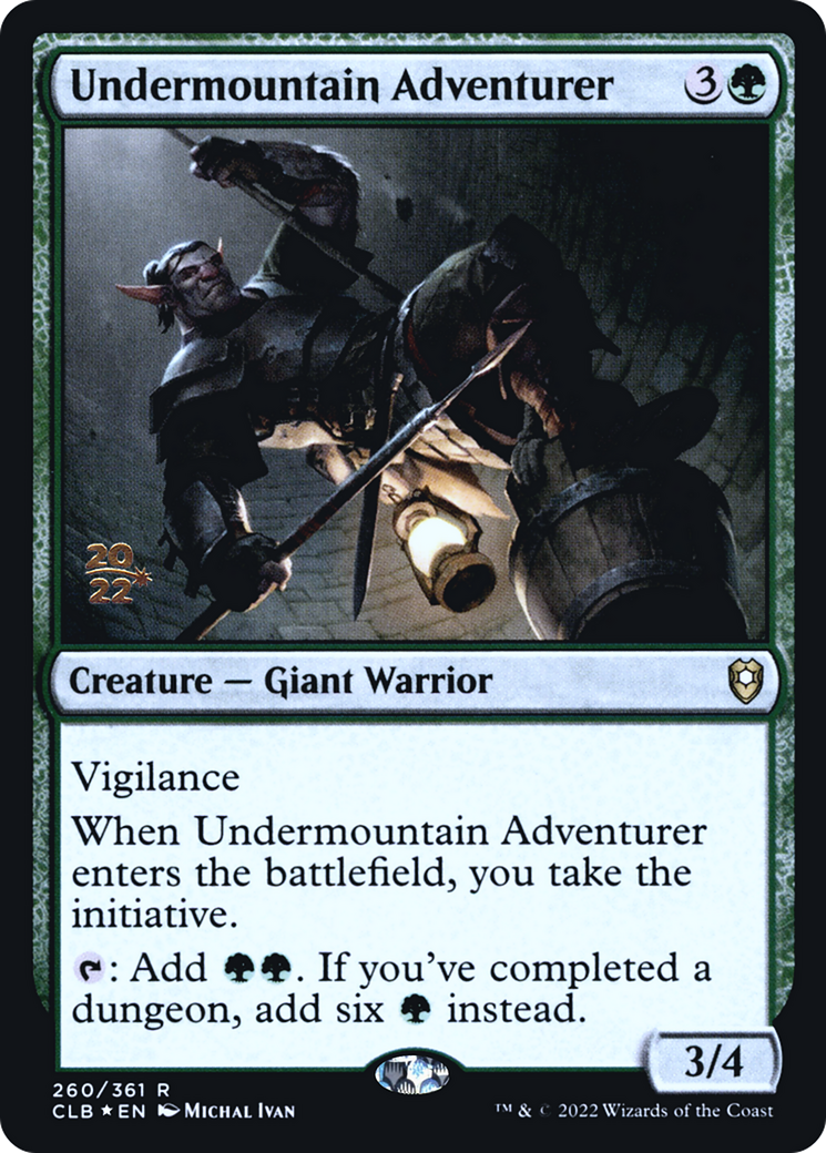 {R} Undermountain Adventurer [Commander Legends: Battle for Baldur's Gate Prerelease Promos][PR CLB 260]