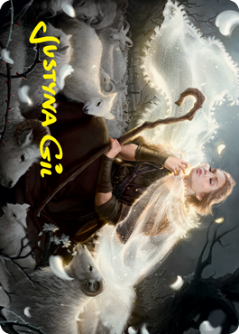 {A} Ancestor's Embrace Art Card (Gold-Stamped Signature) [Innistrad: Crimson Vow Art Series][GS AVOW 004]