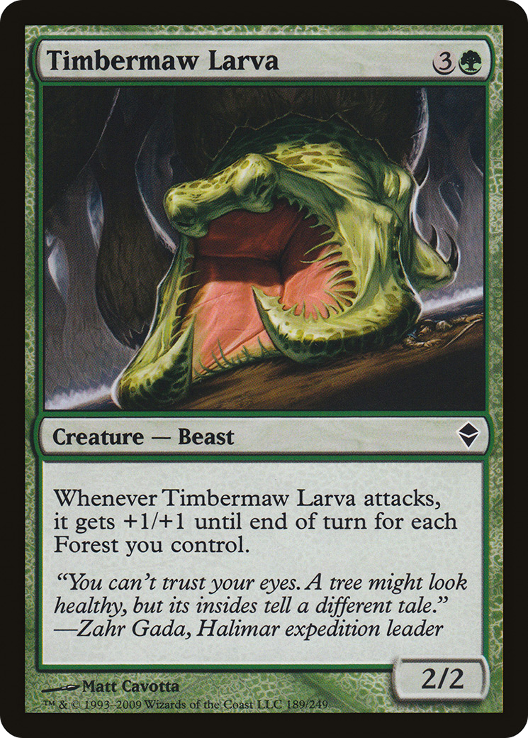 {C} Timbermaw Larva [Zendikar][ZEN 189]