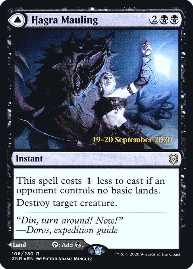 {R} Hagra Mauling // Hagra Broodpit [Zendikar Rising Prerelease Promos][PR ZNR 106]