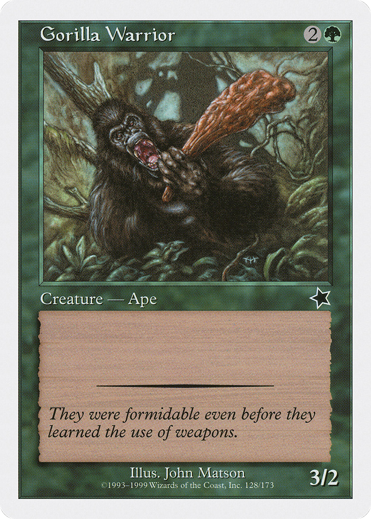 {C} Gorilla Warrior [Starter 1999][S99 128]