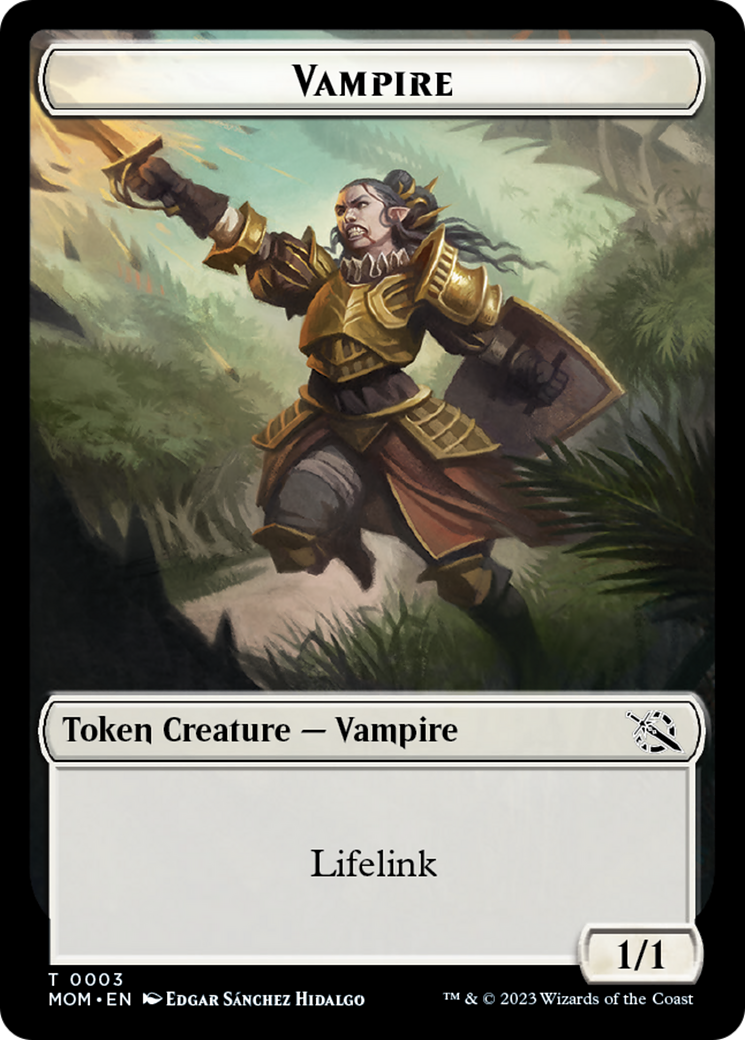 {T} Treasure (20) // Vampire Double-Sided Token [March of the Machine Tokens][TMOM 20//3]