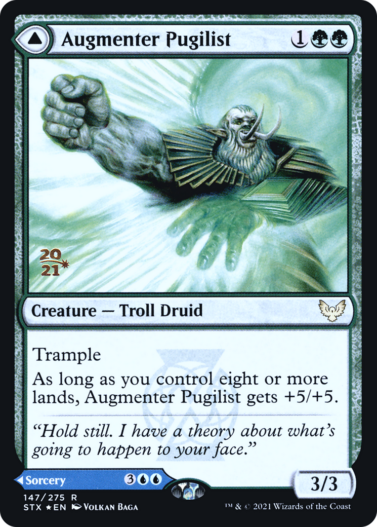 {R} Augmenter Pugilist // Echoing Equation [Strixhaven: School of Mages Prerelease Promos][PR STX 147]