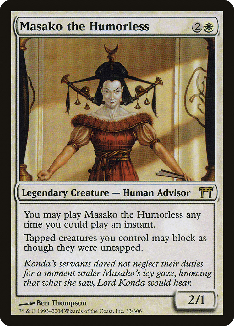 {R} Masako the Humorless [Champions of Kamigawa][CHK 033] - Misty Mountain Games