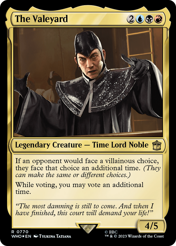 {R} The Valeyard (Surge Foil) [Doctor Who][WHO 770]