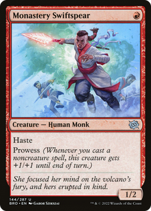 {C} Monastery Swiftspear [The Brothers' War][BRO 144]