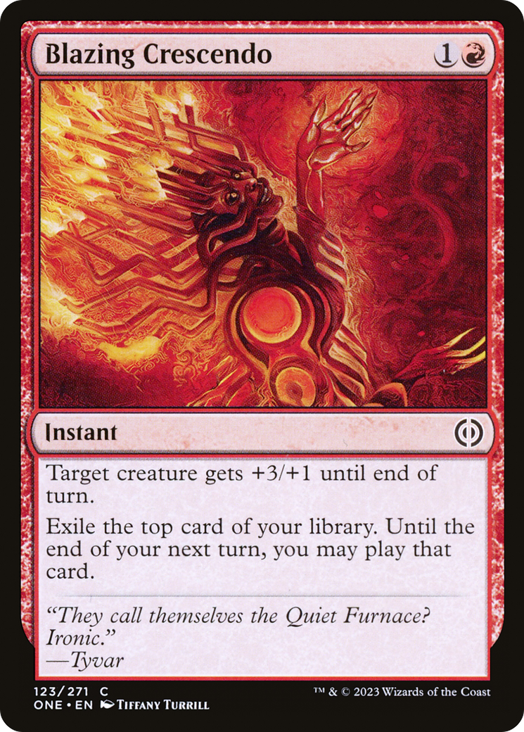 {C} Blazing Crescendo [Phyrexia: All Will Be One][ONE 123]