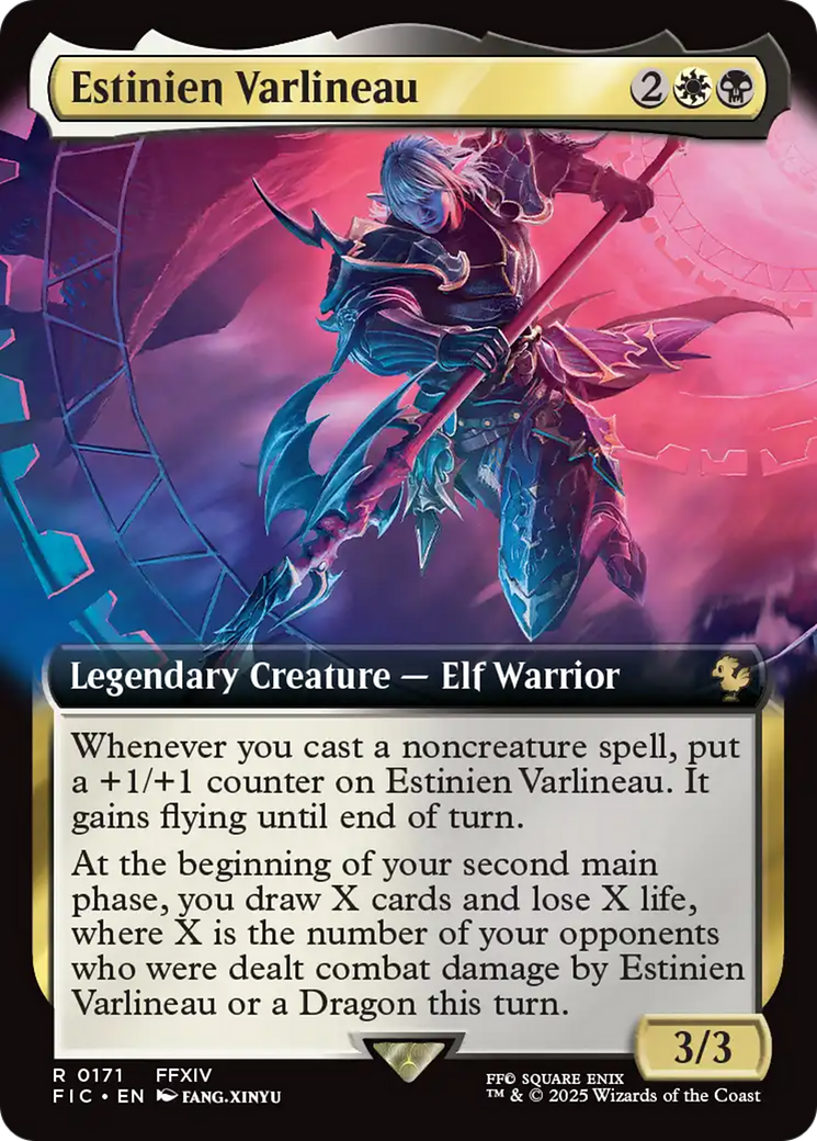 {R} Estinien Varlineau (Extended Art) [FINAL FANTASY Commander][FIC 171]