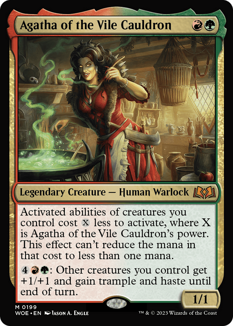 {@R} Agatha of the Vile Cauldron [Wilds of Eldraine][WOE 199]