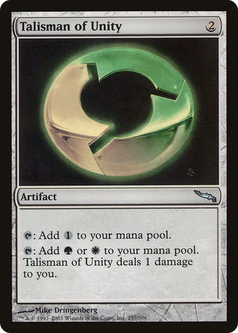 {C} Talisman of Unity [Mirrodin][MRD 257]
