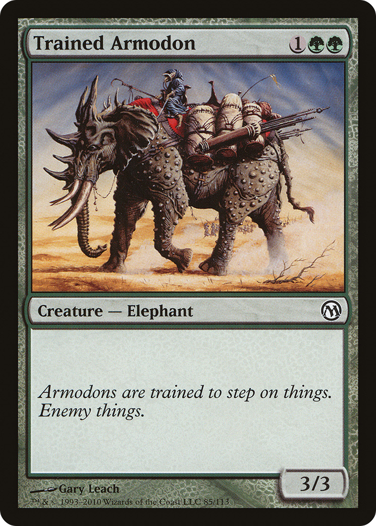{C} Trained Armodon [Duels of the Planeswalkers][DPA 085]