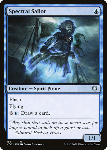 {C} Spectral Sailor [Innistrad: Crimson Vow Commander][VOC 114]