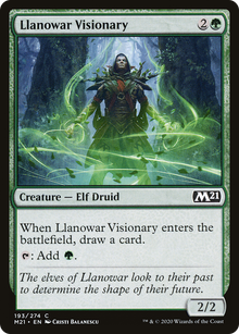 {C} Llanowar Visionary [Core Set 2021][M21 193]