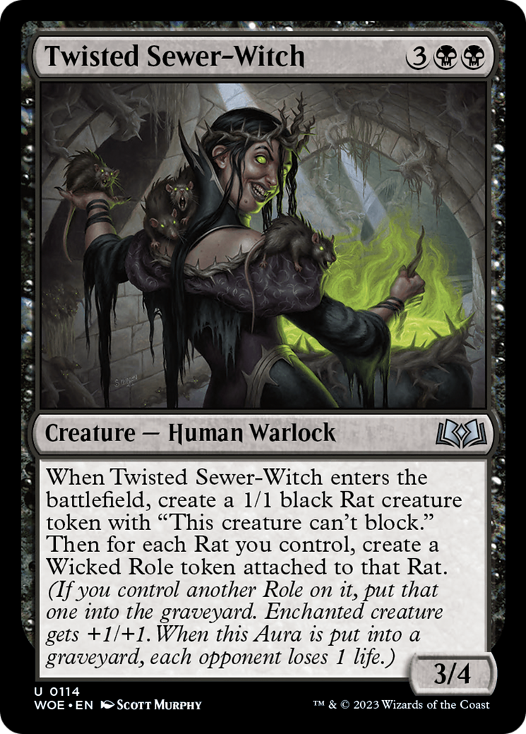 {@C} Twisted Sewer-Witch [Wilds of Eldraine][WOE 114]