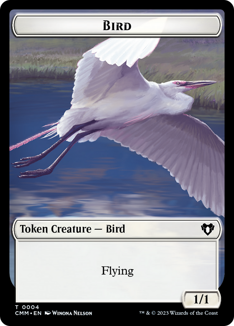 {T} Bird Token [Commander Masters Tokens][TCMM 004]