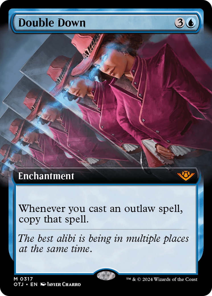 {@R} Double Down (Extended Art) [Outlaws of Thunder Junction][OTJ 317]