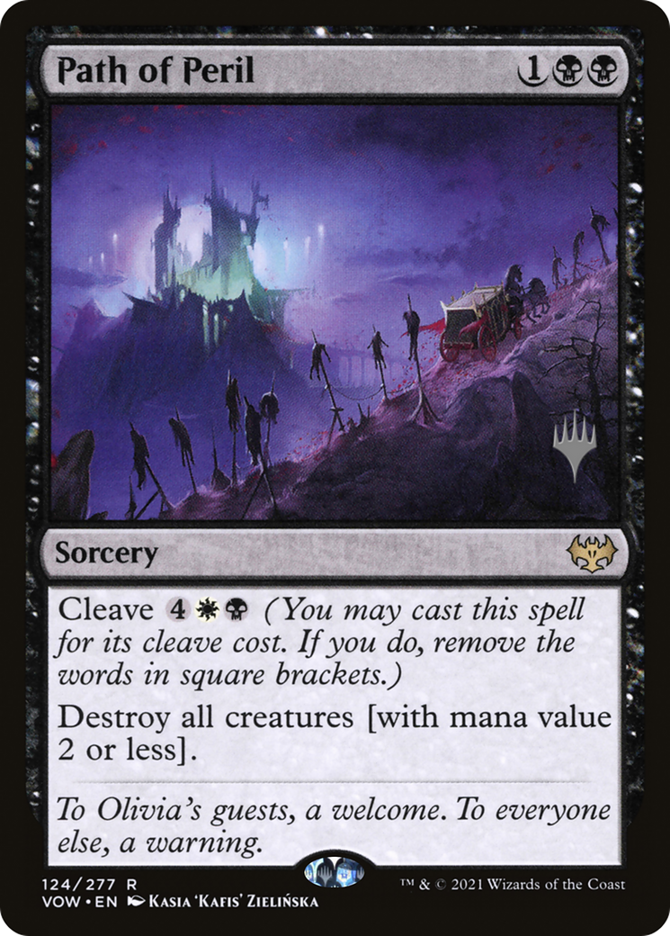 {R} Path of Peril (Promo Pack) [Innistrad: Crimson Vow Promos][PP VOW 124]