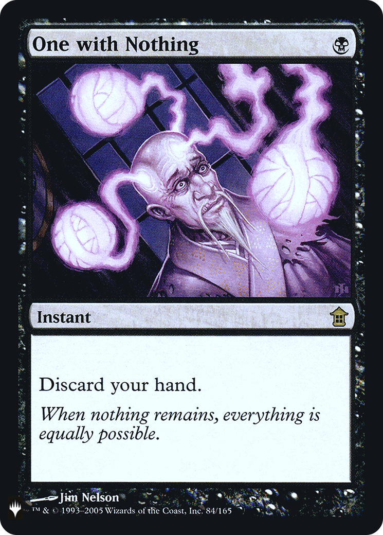 {R} One with Nothing [Mystery Booster][LS SOK 084]