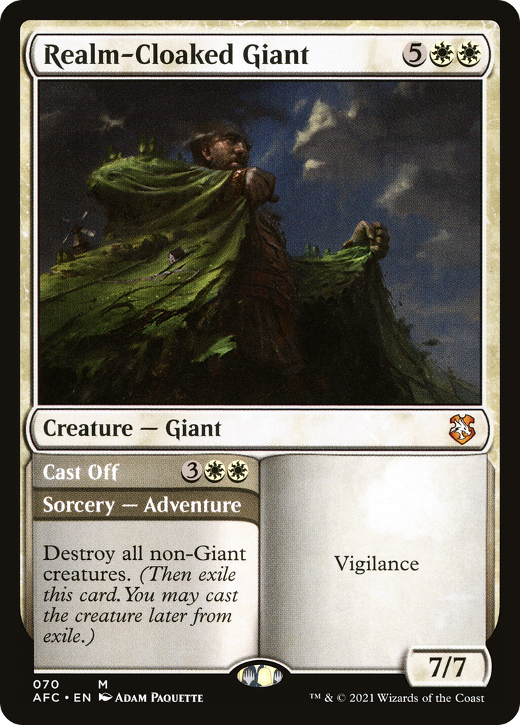 {R} Realm-Cloaked Giant // Cast Off [Dungeons & Dragons: Adventures in the Forgotten Realms Commander][AFC 070]