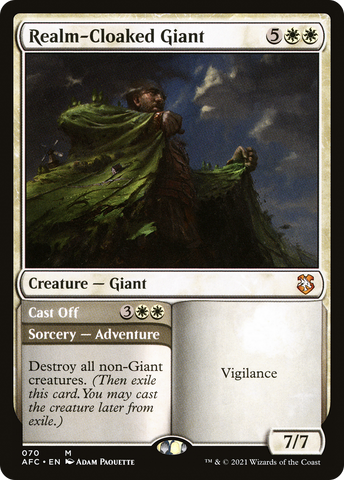 {R} Realm-Cloaked Giant // Cast Off [Dungeons & Dragons: Adventures in the Forgotten Realms Commander][AFC 070]