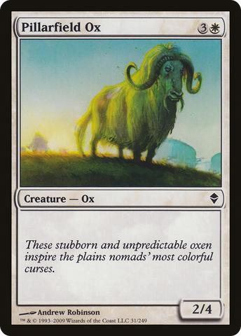 {C} Pillarfield Ox [Zendikar][ZEN 031]