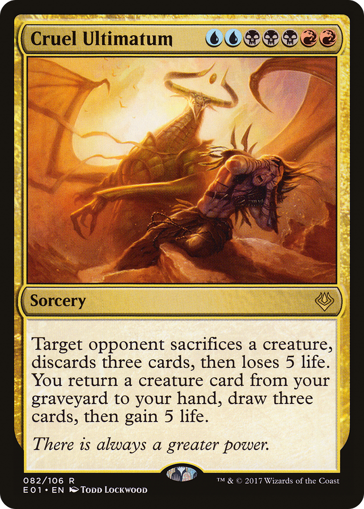 {R} Cruel Ultimatum [Archenemy: Nicol Bolas][E01 082]