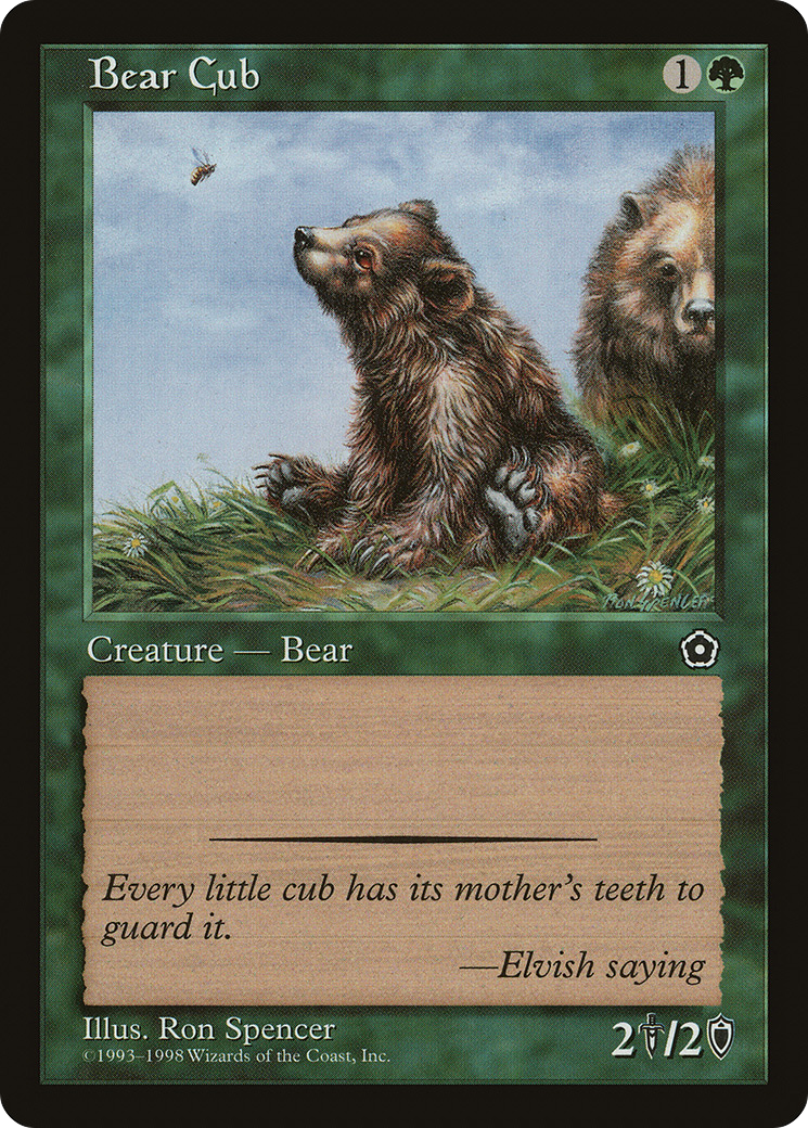 {C} Bear Cub [Portal Second Age][PO2 123]