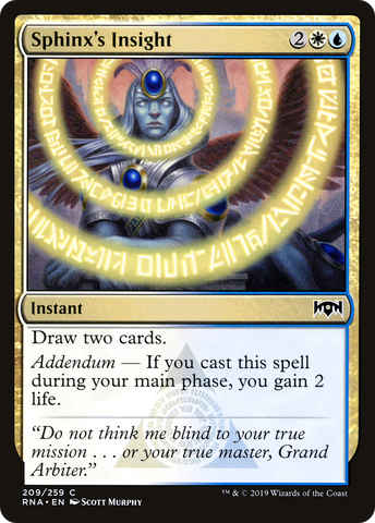 {C} Sphinx's Insight [Ravnica Allegiance][RNA 209]