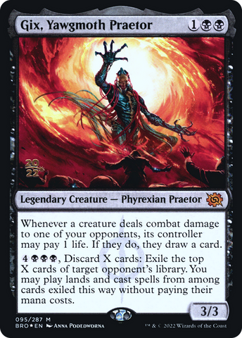 {R} Gix, Yawgmoth Praetor [The Brothers' War: Prerelease Promos][PR BRO 095]