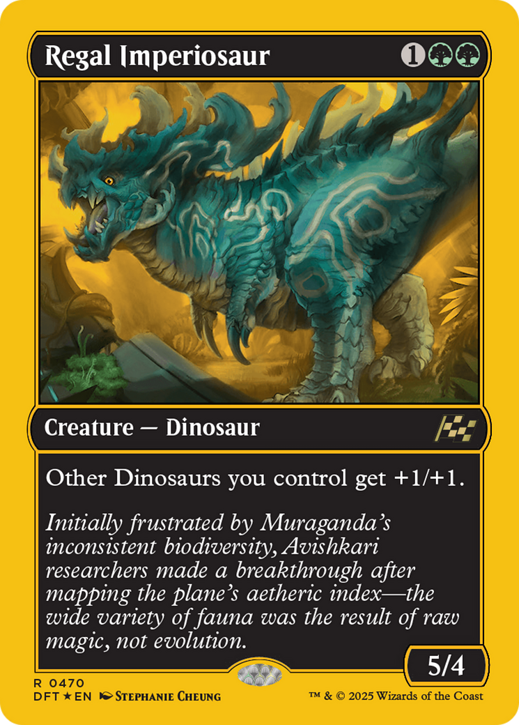 {@R} Regal Imperiosaur (First-Place Foil) [Aetherdrift][DFT 470]